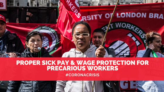 Proper Sick Pay & Wage Protection for Precarious Workers